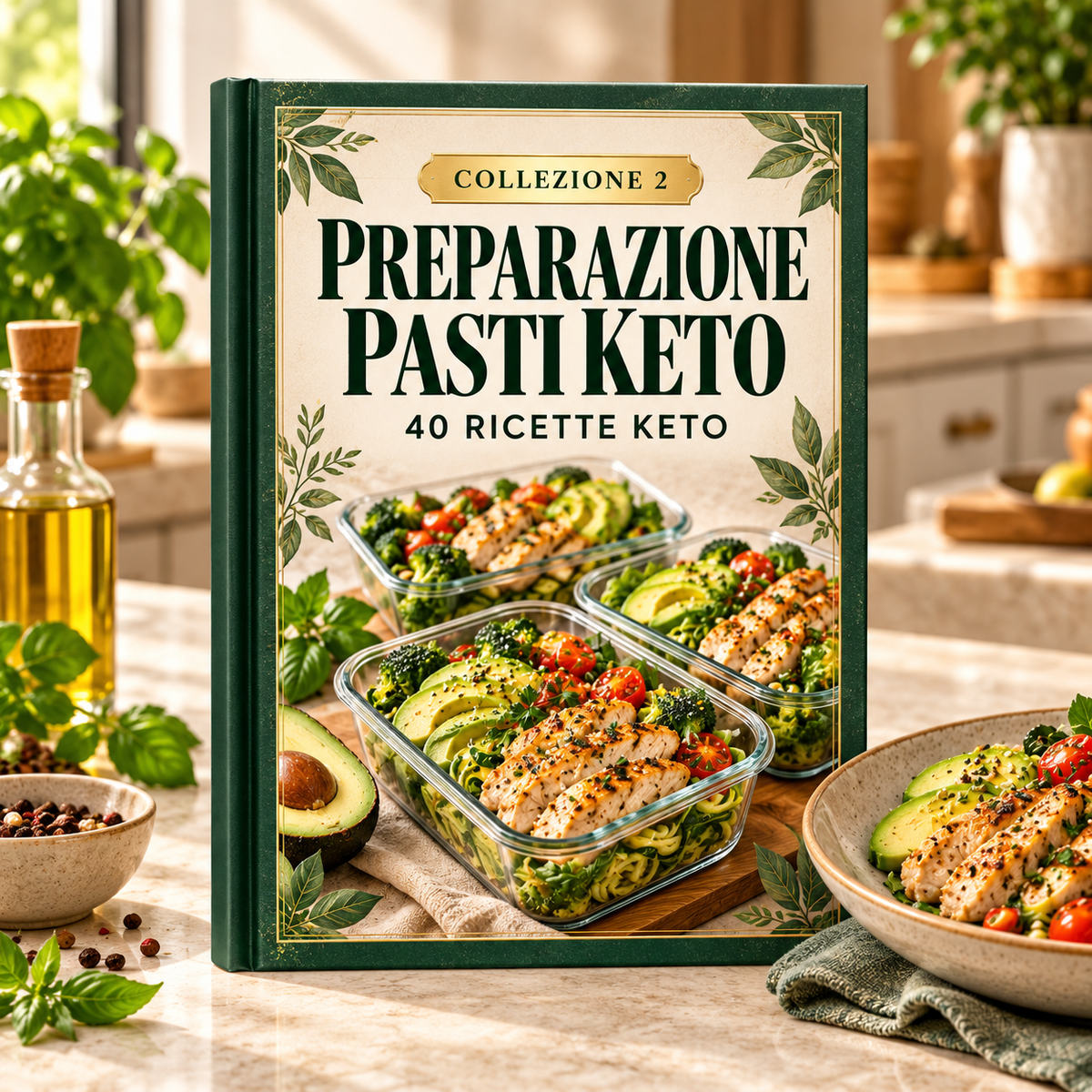 Preparazione pasti Keto – E-book di meal prep con 40 ricette